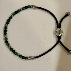 John Hardy Men's Green Malachite, Onyx and Sterling Silver Cord Bracelet